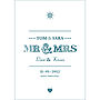 Personalised 'Mr & Mrs' Wedding Print, thumbnail 2 of 2
