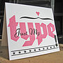 'Just My Type' Letterpress Card, thumbnail 1 of 2