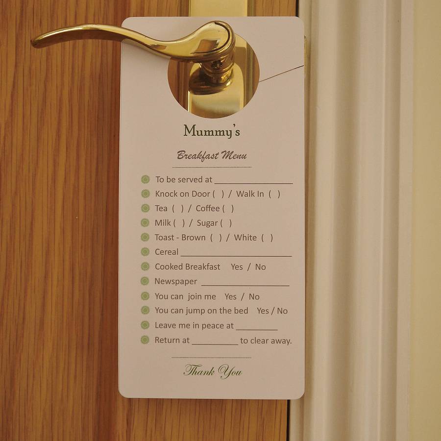 personalised mother s day door hanger by daisyley designs