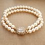 Vintage Inspired Pearl Bracelet, Silver Or Gold Plated, thumbnail 7 of 9