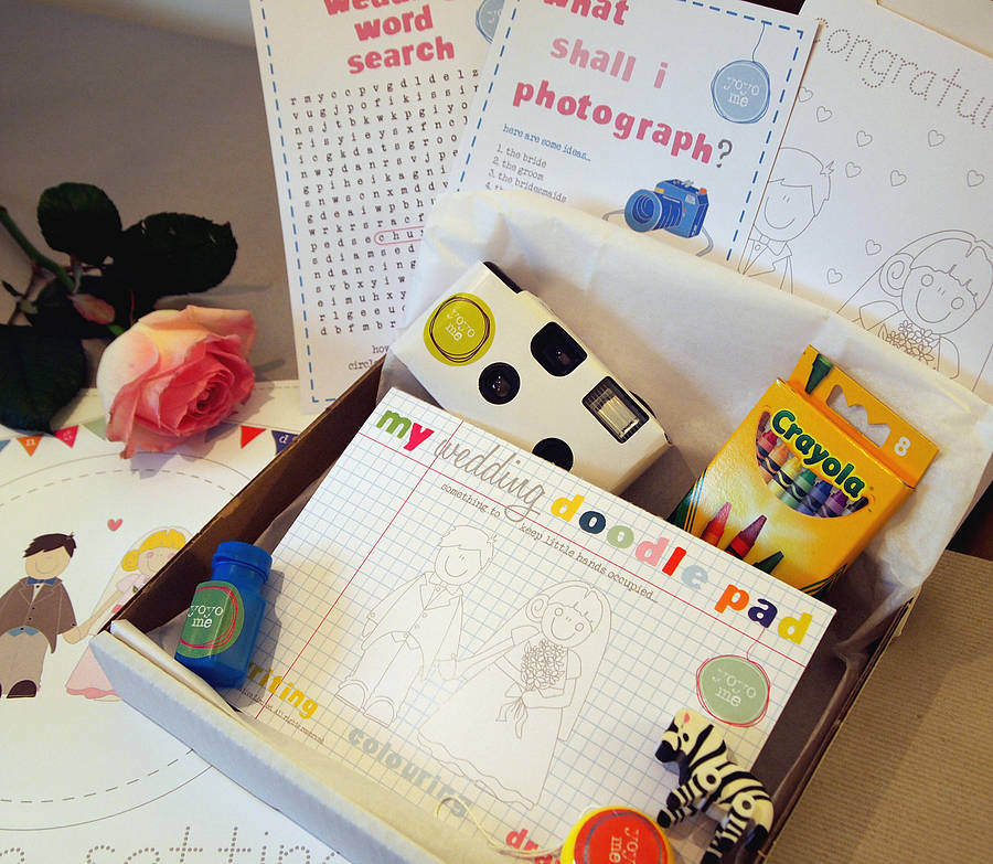 child's wedding activity box by yoyo-me ...