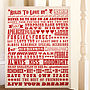 'Rules To Love By' Giclée Print, thumbnail 3 of 7