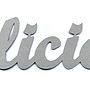 'Delicious' Metal Sign, thumbnail 3 of 3