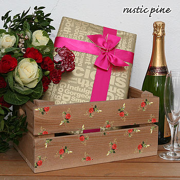 Vintage Rose Gift Crate, 4 of 6