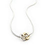Total Honesty Necklace Silver With 18ct Gold, thumbnail 1 of 5