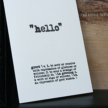 Hello Card, 3 of 3