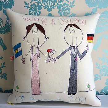Personalised Wedding Gift Cushion, 11 of 12