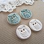 Handmade Porcelain Owl Buttons, thumbnail 2 of 8