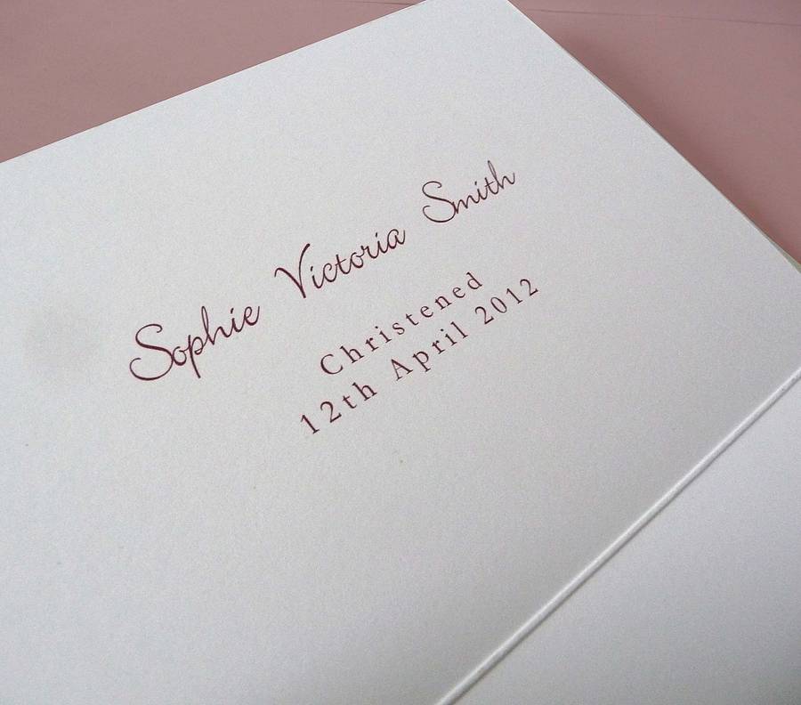 Personalised Christening Thank You Card By Molly Moo Designs | notonthehighstreet.com