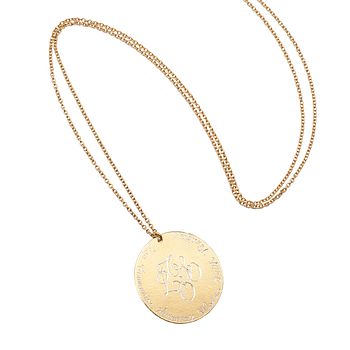 18ct Gold Vermeil Large Signature Medal, 35mm, 3 of 12