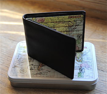 Leather World Map Wallet, 4 of 7