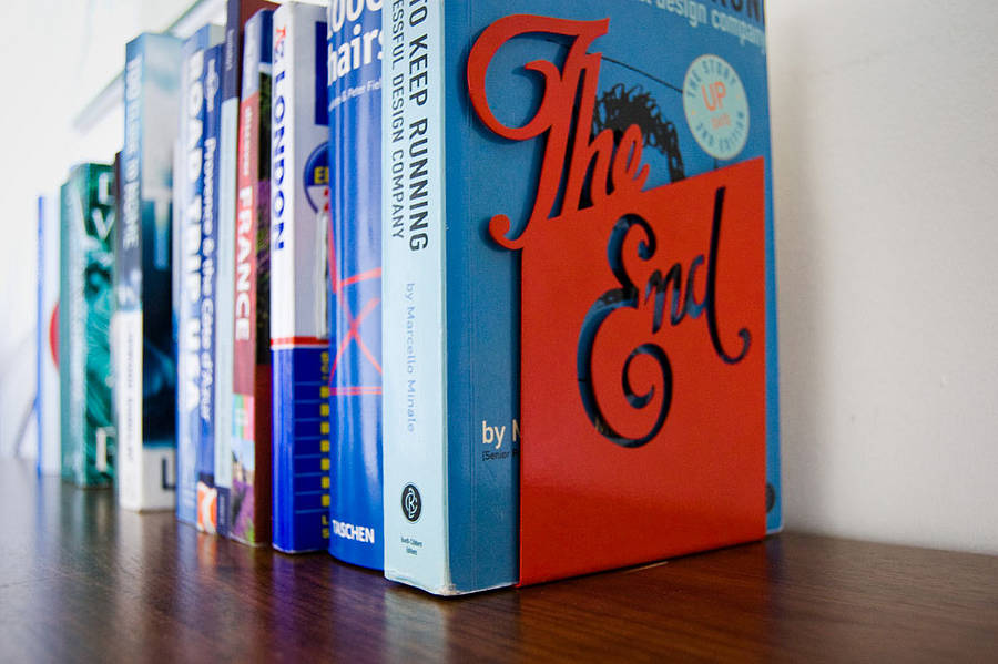 'The End' Bookend, 1 of 2