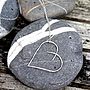 Handmade Silver Heart Pendant, thumbnail 4 of 5