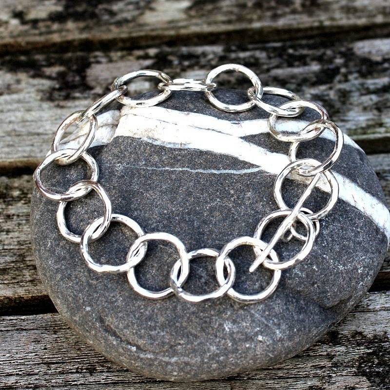 Handmade Chunky Silver Chain Bracelet By Hetty Hearts ...