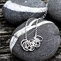 10 Silver Hoops Necklace, thumbnail 2 of 6