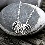 10 Silver Hoops Necklace, thumbnail 5 of 6