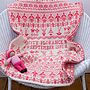 Personalised Knitted People Baby Blanket, thumbnail 1 of 7