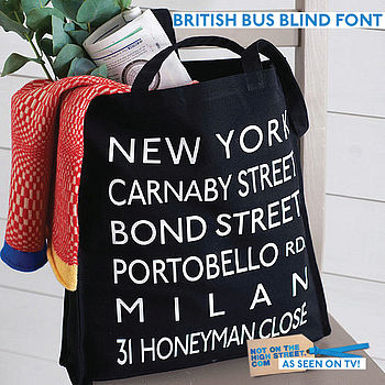 Personalised Destinations Canvas Shopper Bag, 3 of 12