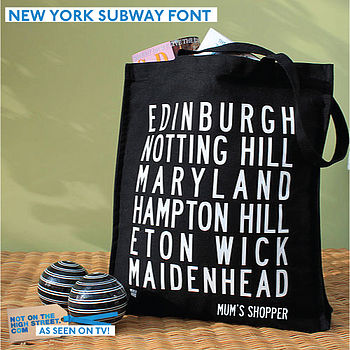 Personalised Destinations Canvas Shopper Bag, 4 of 12