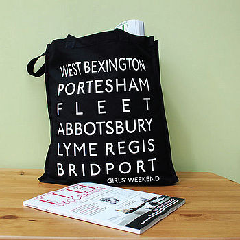 Personalised Destinations Canvas Shopper Bag, 7 of 12