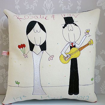 Personalised Wedding Gift Cushion, 7 of 12