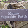 Engraved Slate Mum's Garden Sign, thumbnail 4 of 5