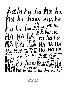 'Laughter Is The Best Medicine' Print, 3 of 4