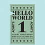 Personalised 'Hello World' Ticket Art Print, thumbnail 6 of 8