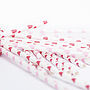 Red Heart Print Paper Party Straws, thumbnail 2 of 5