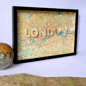 London Letter Map Artwork, 5 of 12