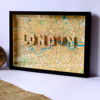 London Letter Map Artwork, 2 of 12