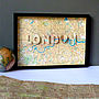 London Letter Map Artwork, thumbnail 1 of 12