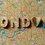 London Letter Map Artwork, thumbnail 7 of 12