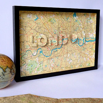 London Letter Map Artwork, 8 of 12