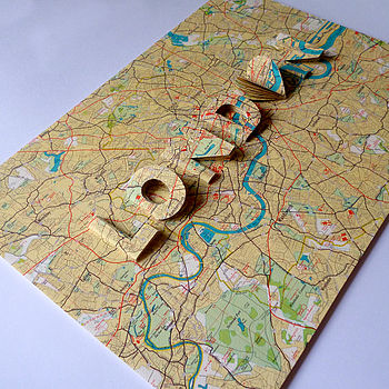 London Letter Map Artwork, 10 of 12