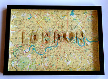 London Letter Map Artwork, 11 of 12