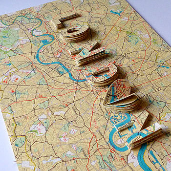 London Letter Map Artwork, 12 of 12