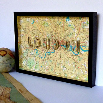 London Letter Map Artwork, 9 of 12