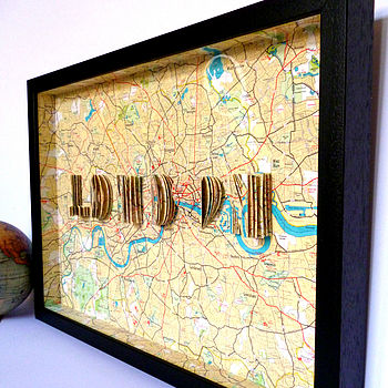 London Letter Map Artwork, 4 of 12