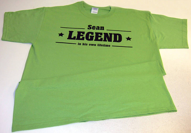Personalised Legend Cotton Crewneck T Shirt By Flaming Imp