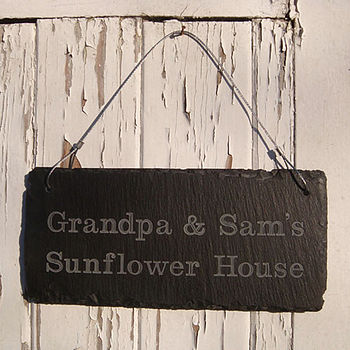 Personalised Engraved Slate Shed Sign, 7 of 9