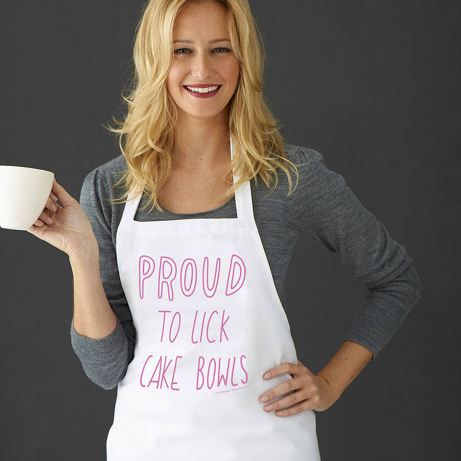 'Proud To Lick Cake Bowls' Apron, 1 of 2