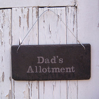 Engraved Slate Dad's Garden Sign, 6 of 7