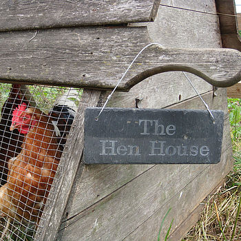 Engraved Slate Chicken Shed Sign, 4 of 7