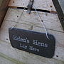 Personalised Slate Chicken Shed Sign, thumbnail 6 of 8