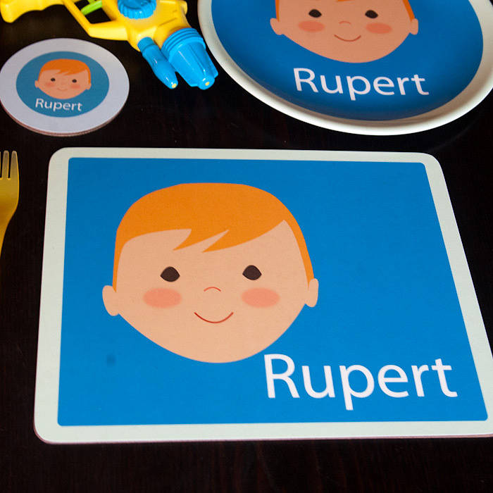 Personalised Face Placemat By Kisses and Creations