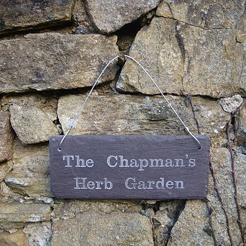 Personalised Engraved Slate Garden Sign, 5 of 6