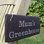 Engraved Slate Mum's Garden Sign, thumbnail 1 of 5