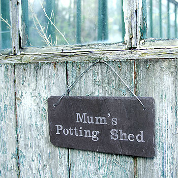Engraved Slate Mum's Garden Sign, 2 of 5
