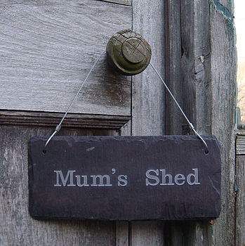 Engraved Slate Mum's Garden Sign, 3 of 5